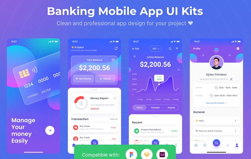 Banking App UI Kits