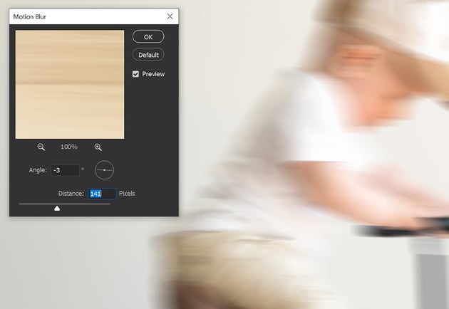 add a motion blur to the whole image 