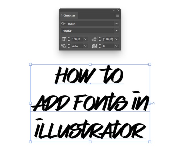 how to download fonts to illustrator cs6