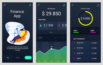 Mobile Financial Management Apps Template