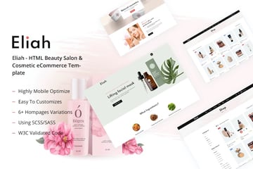 Eliah - HTML Beauty Salon & Cosmetic eCommerce