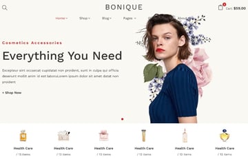 Bonique - Beauty & Cosmetic eCommerce HTML Template