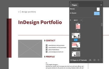 indesign portfolio