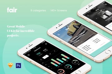 Fair mobile SaaS UI Kit