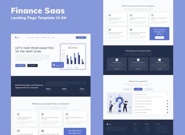 Finance SaaS Landing Page 