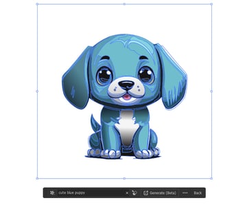 blue puppy