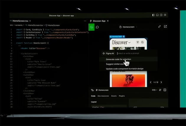 You will be able to generate production-ready code with Figma AI.