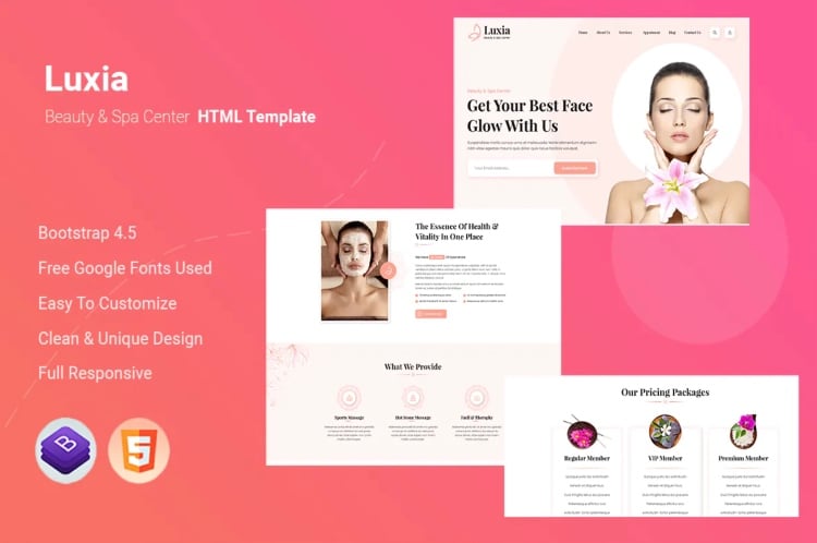 Luxia - Beauty & Spa Center HTML Template