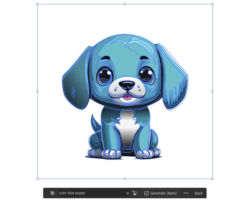 blue puppy