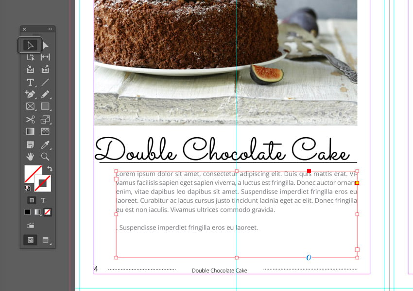 indesign selection tool