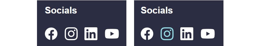 The two states of the social links