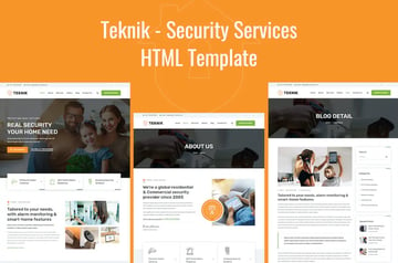 tekkie security HTML template