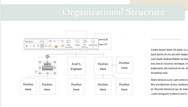 Project management PowerPoint