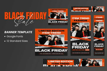 Black Friday Sale Banners Ad Template