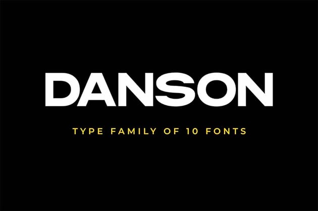 Danson Sans Serif Font Typeface