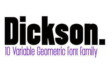 Dickson Thick Sans Serif Fonts