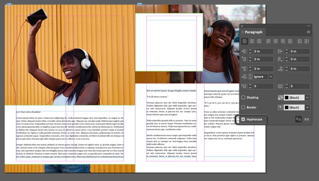 indesign hyphenation