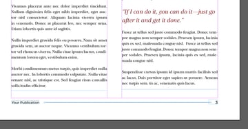 indesign footer