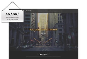 Ananke - Parallax One Page HTML Template