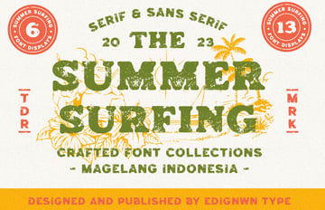 summer stamp font