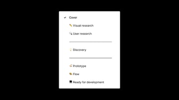 Figma page structure 