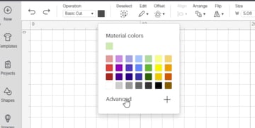 Click on Colours and then click Advanced