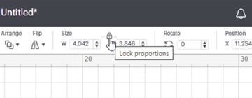 Click the padlock to be able to change the height but leave the width the same