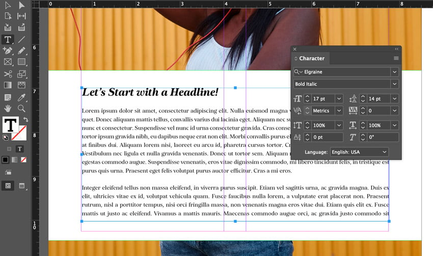 indesign bold italic