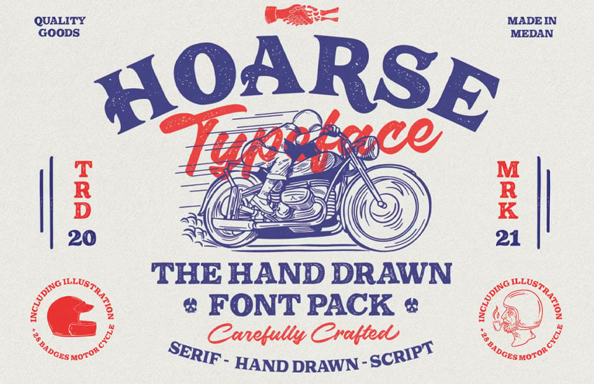 hoarse stamp font