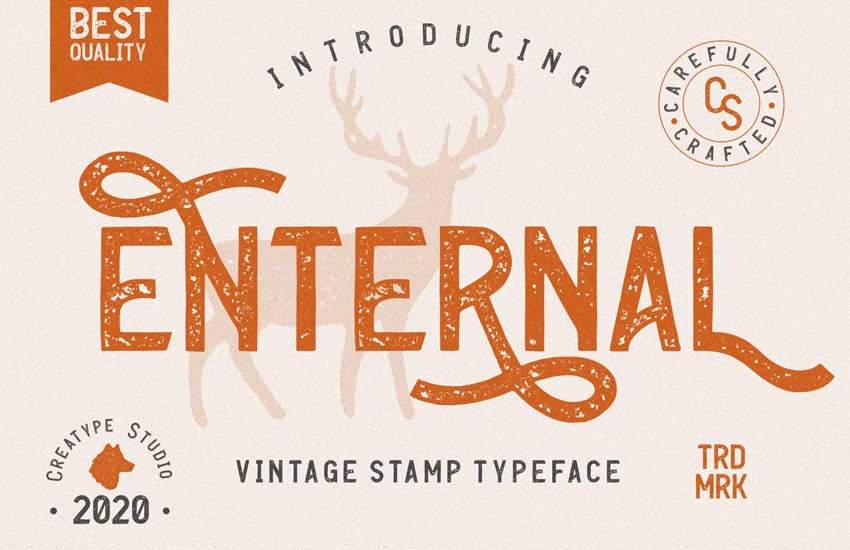 enternal stamp font