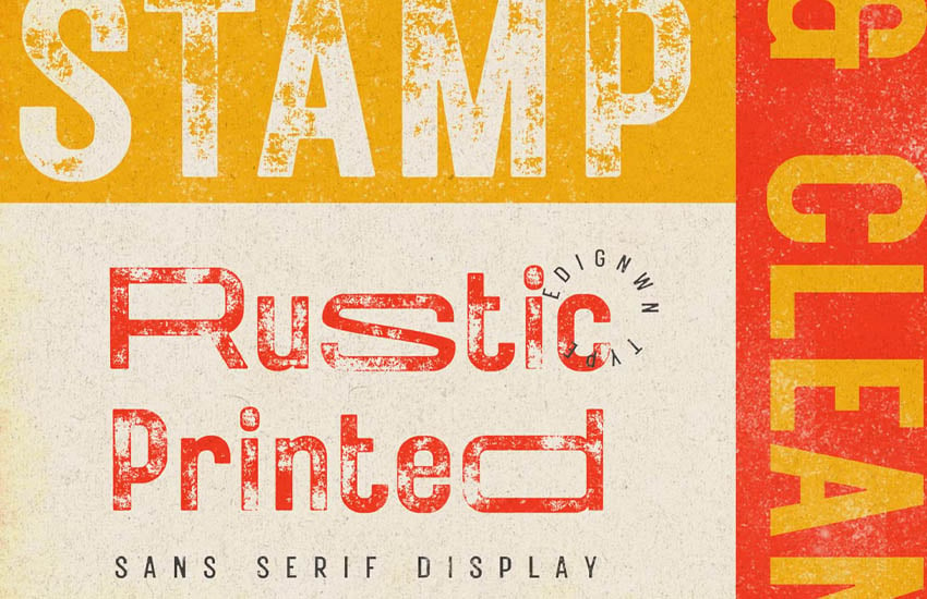 rustic stamp font