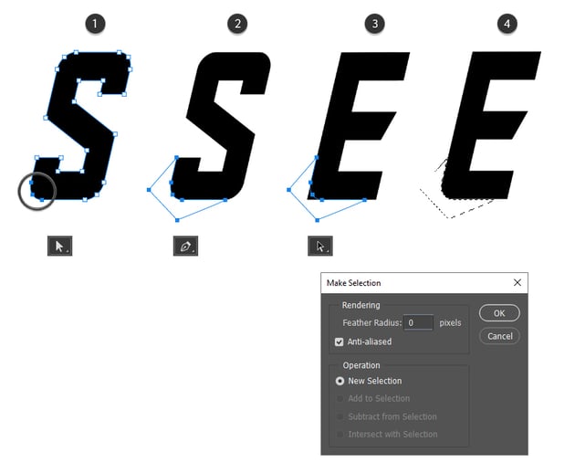 How to round corners of text in Photoshop