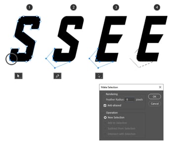 How to round corners of text in Photoshop