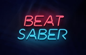 Image of beat saber logo font 