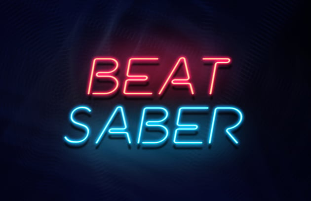 Image of beat saber logo font 