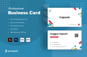 QR Professional Business Card Template, a premium file from Envato Elements