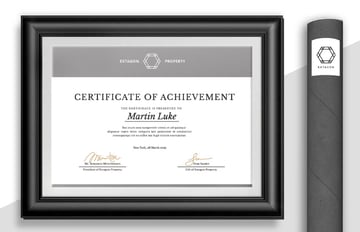 modern certificate design