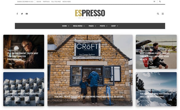 ESPRESSO - Magazine / Newspaper WordPress Theme