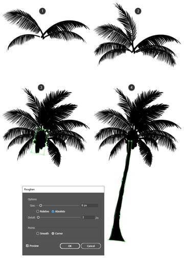 How to make GTA palm tree and trunk