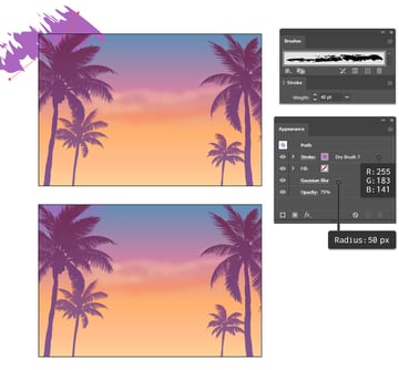How to add more color on the sky background
