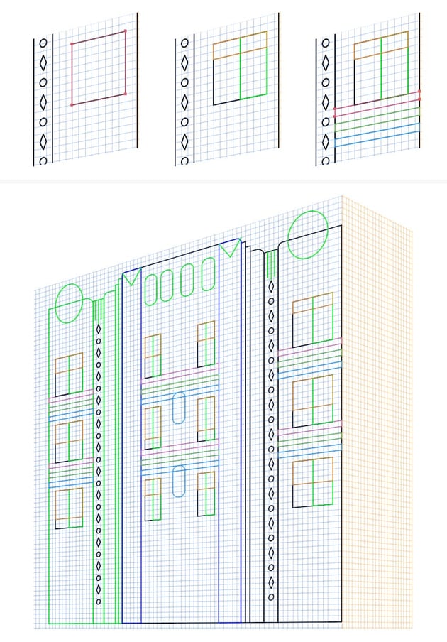 How to maka a window in perspective