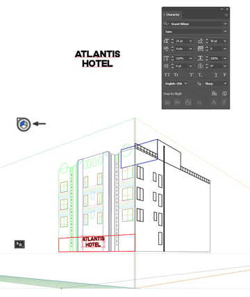 How to make perspective text in Illustrator