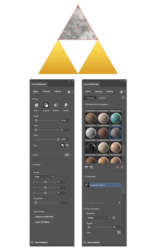 How to apply material texture in Adobe Illustrator
