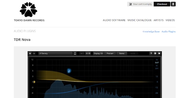 TDR Nova website thumbnail for an article on best Audacity plugins.