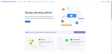 The Atlassian design system home page