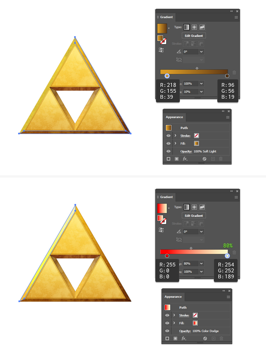 How to add shading and highlight with gradients