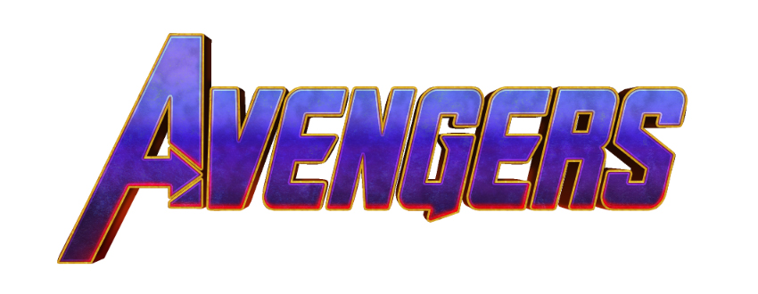 Avengers text effect photoshop 3D extrusion