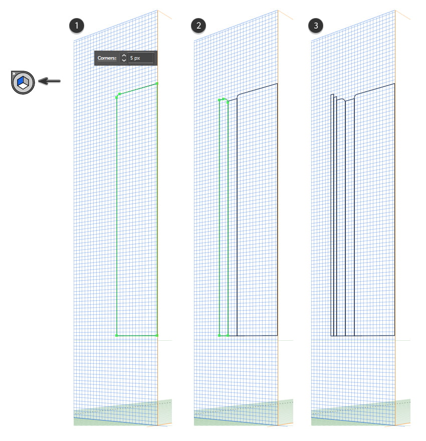 How to draw in perspective in Illustrator