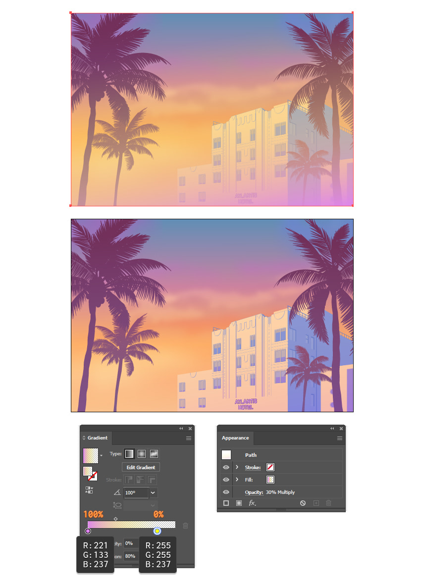 How to add overall GTA gradient