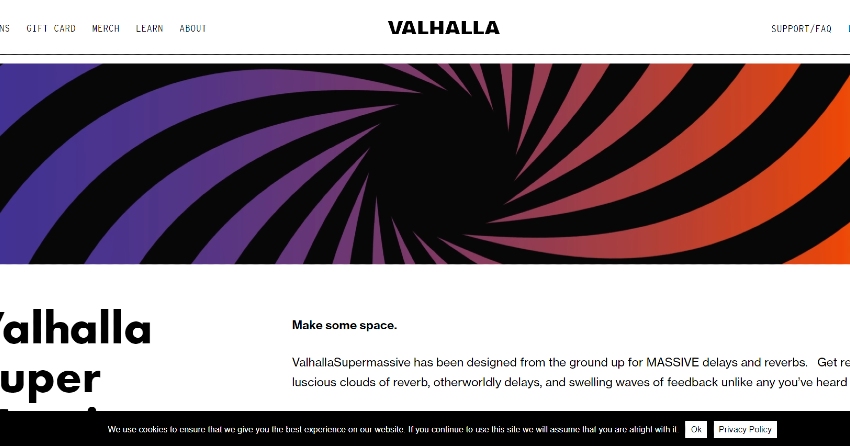 Valhalla website thumbnail for article on best Audacity plugins.